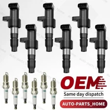 6 Ignition Coil & Spark Plug Kit For 2003-2008 Jaguar X-Type 3.0L V6 UF435