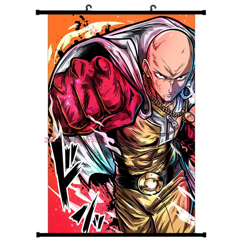 Poster Retrato Pôster Saitama One Punch Man em