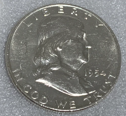 1954 D Franklin Half Dollar CHOICE BU Free Shipping With Five Items