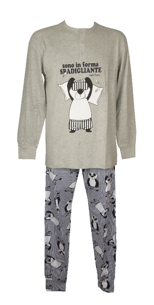 Пигьяма уомо котоне эстиво маника лунга колло серафино СУМАСШЕДШАЯ ФЕРМА артиколо 15627