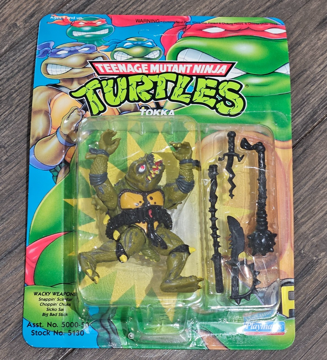 Playmates Teenage Mutant Ninja Turtles Tokka Action Figure 1992