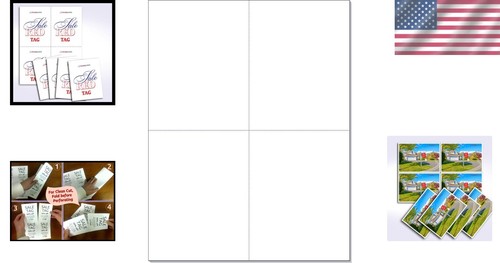 Matte Finish 4-1/4 x 5-1/2 Postcards on 8-1/2 x 11 Sheets - 1000 Total Cards - Photo 2/9