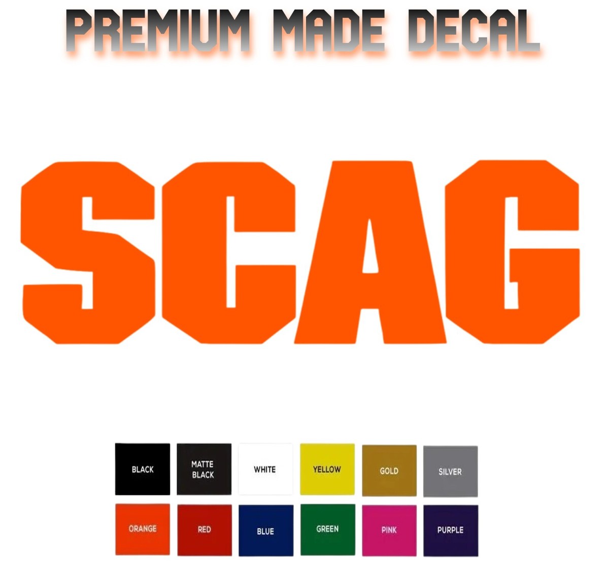 SCAG Decal Sticker 5.5