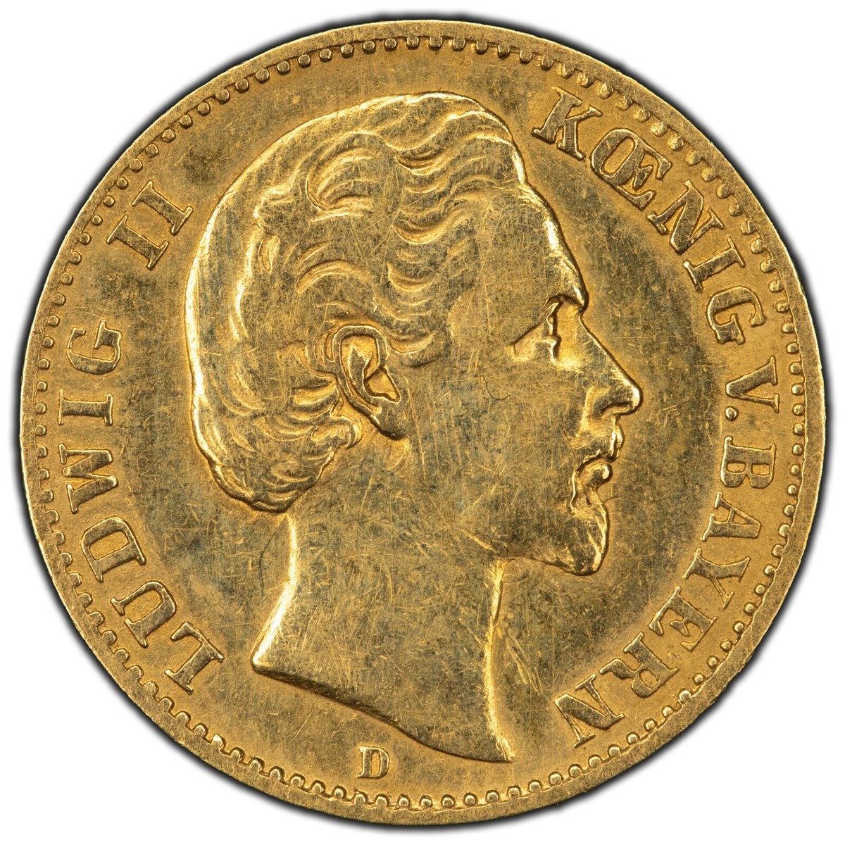 1875-D Germany Bayern 10 Mark Gold Coin - Cleaned | eBay