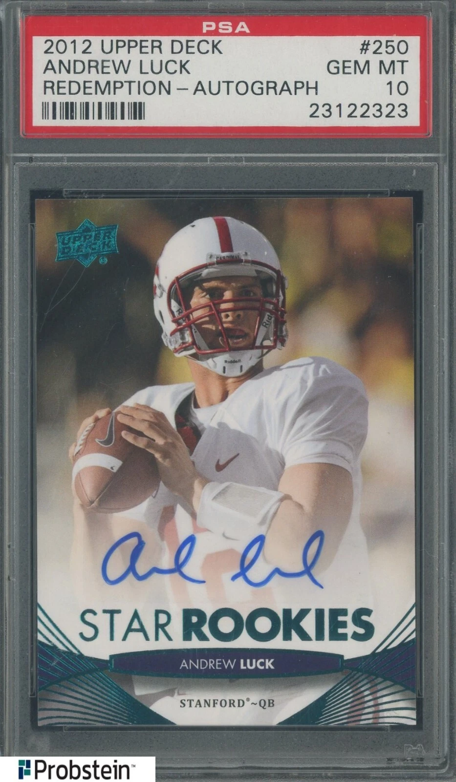 Andrew Luck Upper Deck #250 Redemption-Autograph