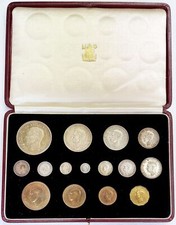 1937 GREAT BRITAIN PROOF SPECIMEN 15 COIN KING GEORGE VI CORONATION ORIGINAL SET