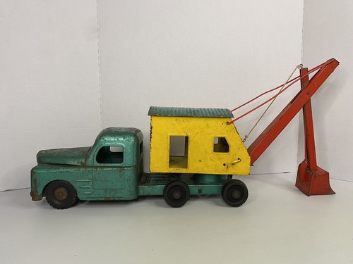 Vintage Structo Construction Co. Tin Mobile Steam Shovel Truck - Picture 2 of 16