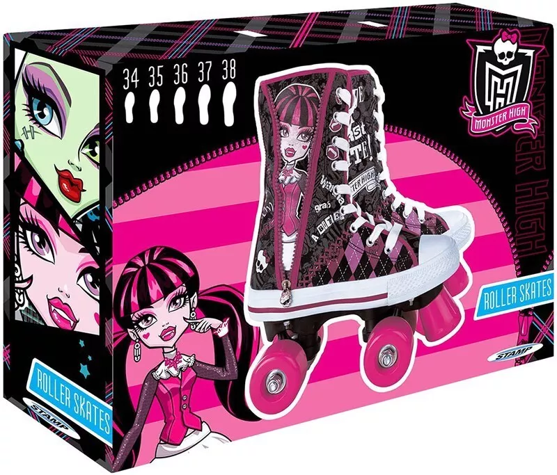 Patin à roulettes pour fille Monster high taille pointure 35 roller skates  Neuf