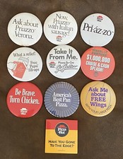 Lot Of 10 Miscellaneous Pizza Hut Buttons Pinback E