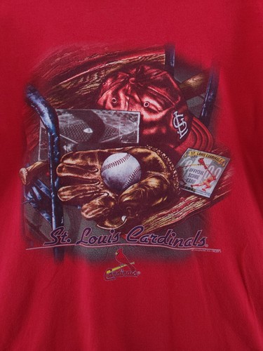 Maglietta St Louis Cardinals Vintage 1998 Fan Baseball Heritage Maglietta Adulto Taglia M - Foto 3 di 6