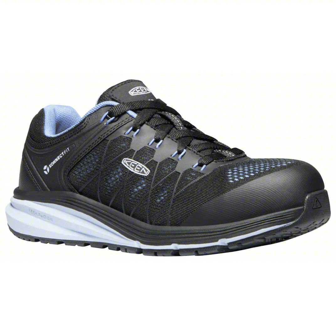 Sneakers KEEN donna Vista Energy antiscivolo utility U.S. 6M nere e blu NUOVE!