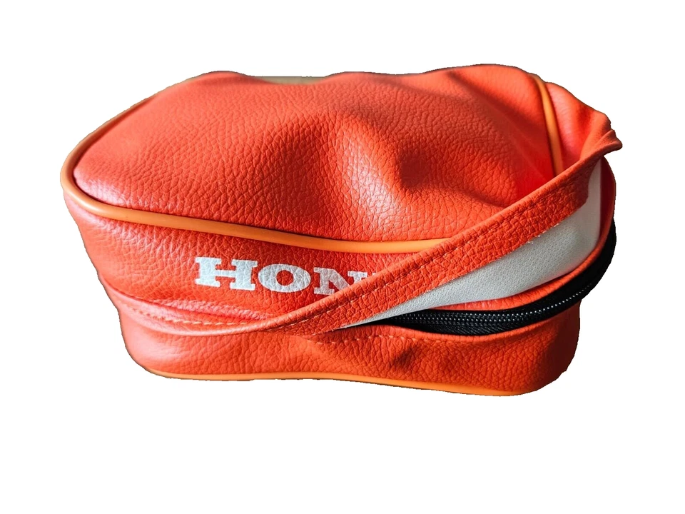 Rear Fender Bag – XR200 XR250 XR400 XR500 XR600 XR650 – Orange Synthetic Leather - Image 2 of 4