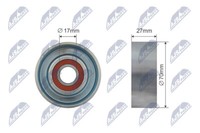 RNK-NS-037 NTY Spannrolle, Keilrippenriemen FüR Nissan