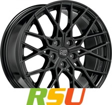 4x MSW MSW 74 gloss black 8x19" ET29 LK5 120 ML 72.56 Alufelgen 19 Zoll