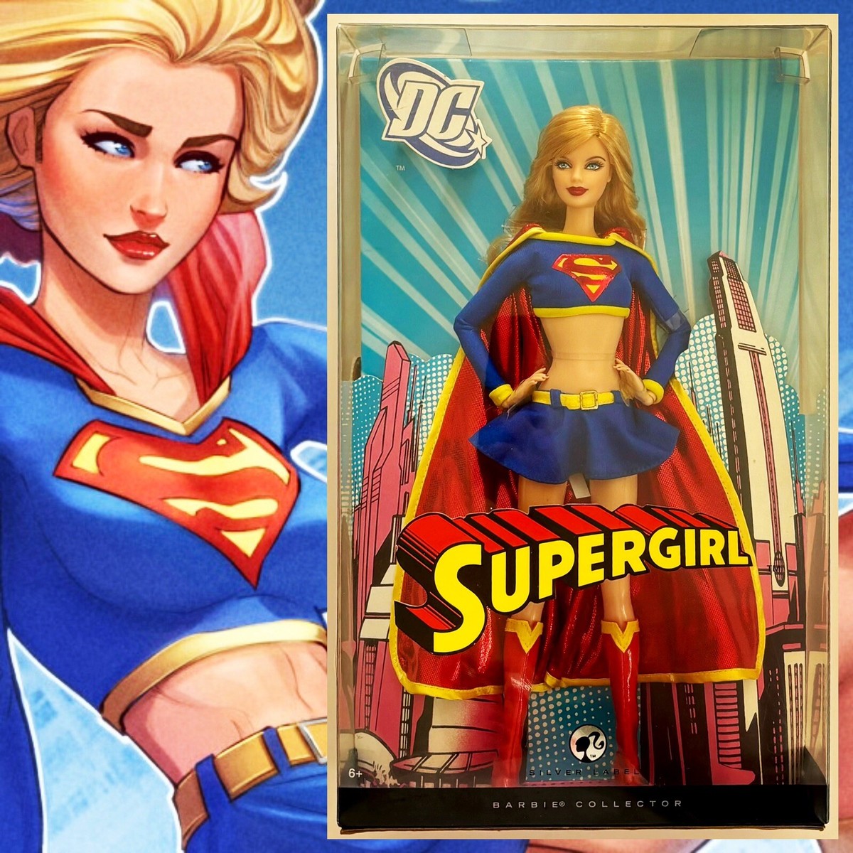 Barbie Collector Silver Label Supergirl doll Mint in sealed Barbie Collector Silver Label Supergirl doll Mint in sealed