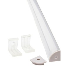 LEDupdates 6 PK V shape Aluminum channel for LED flexible Strip Light Cover