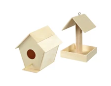 Woodshop DIY Craft Kits - Bird House and Bird Feeder