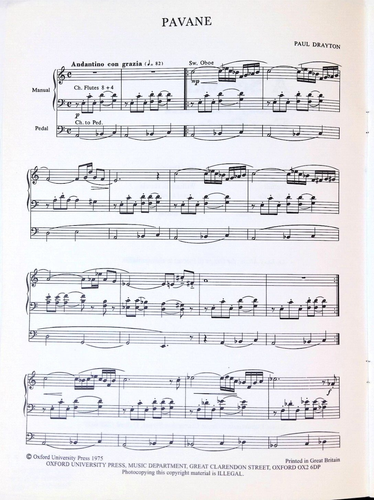 A Second Easy Album For Organ Songbook Six Pieces Contemporary British Composers - Picture 3 of 5