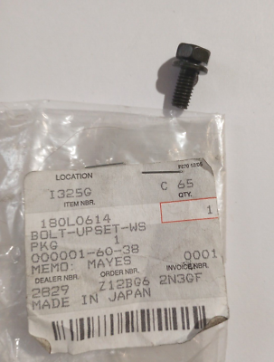 Kawasaki ZX-6R, ZX-10R Bolt-Upset 6X14 NOS 180L0614 (L-5899) | eBay