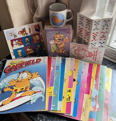 Großes Garfield Konvolut 80er 90er Retro Vintage Sammlung