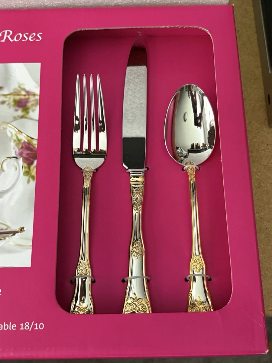 royal albert old country roses flatware products for sale | eBay