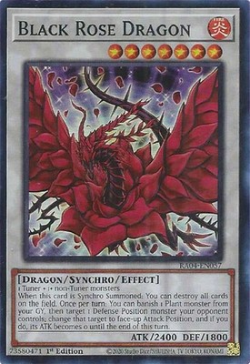 YUGIOH: 1x  Black Rose Dragon Super Rare NM RA04-EN057