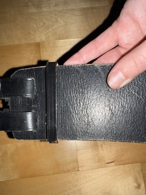 Ralph Lauren Black Leather Equestrian Double Buckle Wide  display picture 3