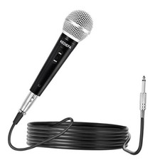KM88 Handheld Wired Karaoke Microphone, Super Cardioid Dynamic Vocal Mic with