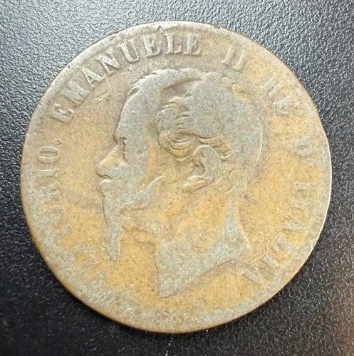 Photo of a 1866 Italy 10 Centesimi (1862-1943) from an eBay listing that sold on Jul 19, 2026