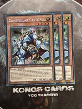 3X BLGG-EN016 Constellar Castor Secret Rare 1st Ed YuGiOh PLAYSET