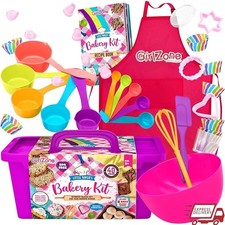 Kids Baking Set 40 Piece Little Baker's Bakery Kit Holiday Fun Family Activities