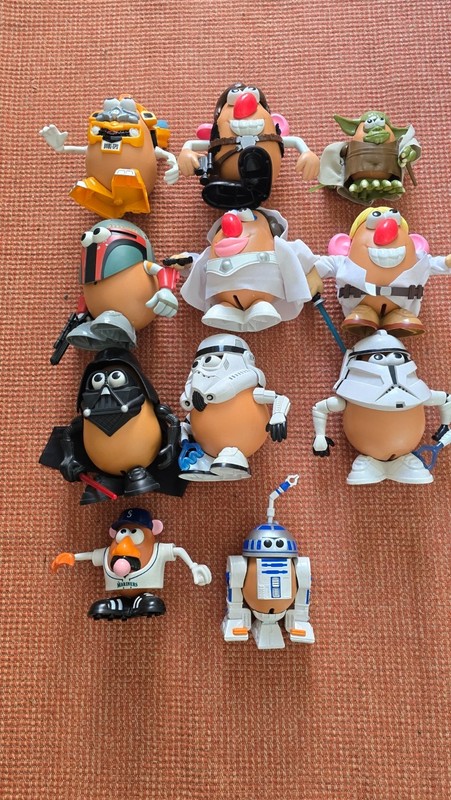 Mr Potato Head Lot - Star Wars, Mariners, Transformers