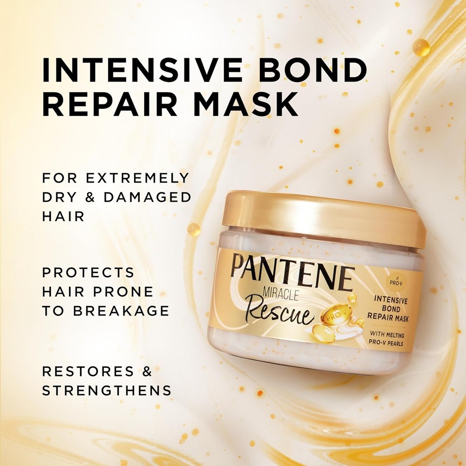 Miracle Rescue Hair Mask, Intensive Bond Repair with Melting Pro-V ...