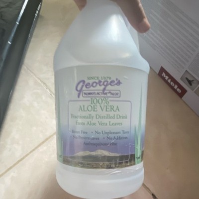 George's 100% Aloe Vera Fractionally Distilled Drink 64 fl oz No Additives