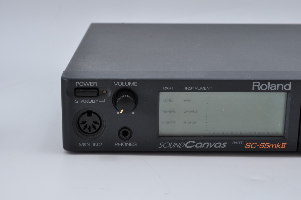 Roland SC-55 mkII SOUND Canvas Made in Japan 1994 w/Adapter