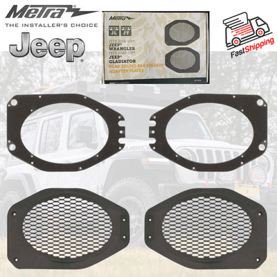 METRA JP-1016 / 2018-UP JEEP JL/JT REAR SPEAKER SOUND BAR ADAPTERS FOR 6X9'' SPKR