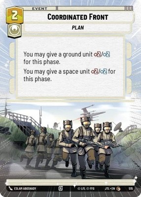 Coordinated Front (515) Jump to Lightspeed - Hyperspace Star Wars: Unlimited Car