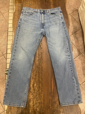 Levi s Men s 505 Straight Leg Denim Jeans Blue Size 36 X 30