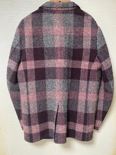 45rpm Men's Tailored Jacket L Multicolor Check Wool Made in Japan image 2