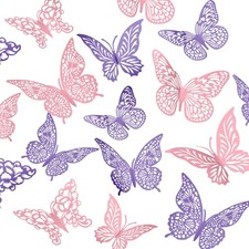 3D Butterfly Wall Decor 3 Sizes 4 Styles Butterfly Party Decorations