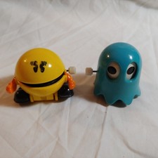 Pac Man e Inky Blue Ghost Tomy carica vintage