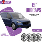 15" WHEEL TRIMS HUB CAPS COVERS TRIMS RIMS TO FIT MERCEDES CITAN 2012-2025