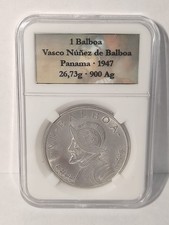 Panama 1 Balboa 1947 Silber 0.900 Ag 26,73g Vasco N&uacute;&ntilde;ez de Balboa 38,1mm M&uuml;nze