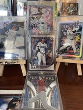Shohei Ohtani 5 Card Lot Angels Dodgers Topps Bowman Prizm Refractor Inserts