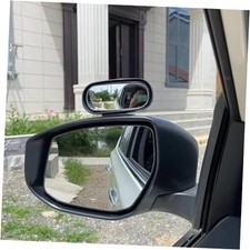 Blind Spot Mirror for Car, HD Glass Convex Side Mirror Wide Angle Rear Black