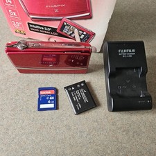 Fujifilm Finepix Z85 14MP Digital Camera Touch Screen RED w/ Battery TESTED