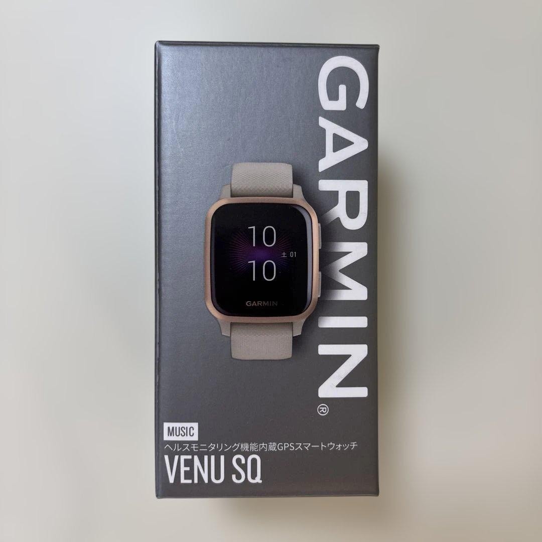 Used Garmin Venu Sq GPS Smartwatch in Beige - Like New Condition