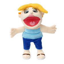 Muñeca de peluche rosa de 40 cm muñeca bebé serie Jeffy SuperMarioLogan figura