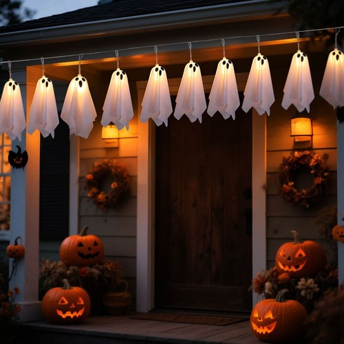 10 LED Battery Operated Halloween String Lights with 8 Modes for Indoor Outdoor - Picture 2 of 7
