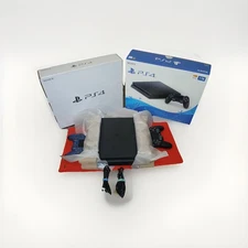 Sony PlayStation 4 Slim 1TB Console - Jet Black (Great Condition, Factory Reset)